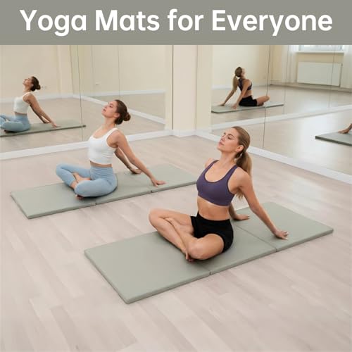 Foldable Yoga Mat - color: Grey