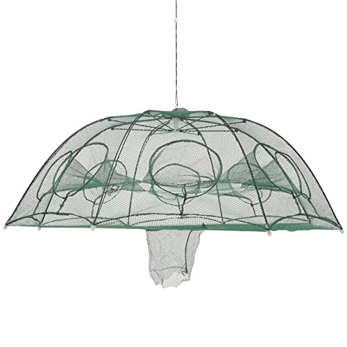 Fishing Net Portable and Foldable Umbrella Fishing Bait Net - Easy to Use Fishing Tool for Crayfish,Shrimp,Crab, Catfish