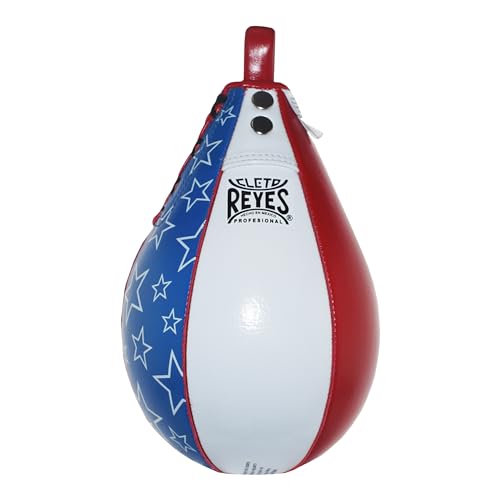 CLETO REYES Platform Leather Punching Speed Bag for Boxing, MMA, Muay Thai, Training Equipment - color: USA, size: Medium
