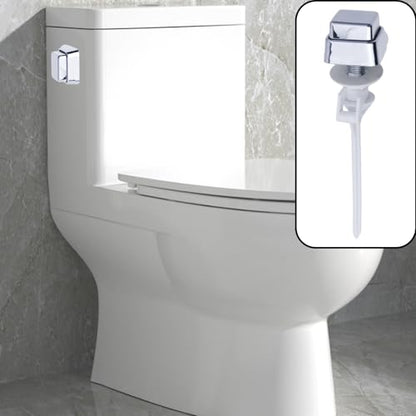 Semetall Toilet Flush Handle-Push Button Tank Handle Replacement, Side Mount Trip Lever, PVC,Set of 2 - size: Fit 1.7×1.7cm