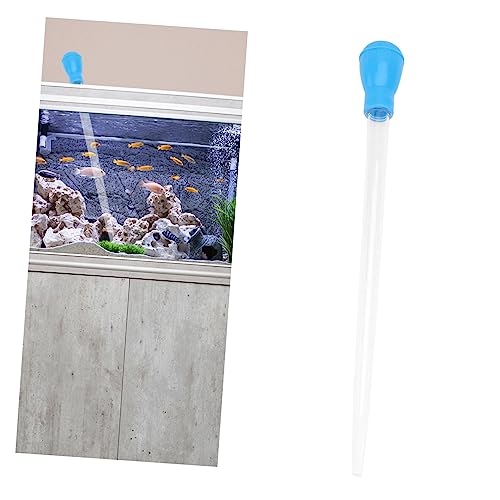 LIOOBO Manual Fish Tank Cleaning Tool 50ml Straw Cleaner Dropper for Aquarium - size: 43.00X4.00X4.00CM