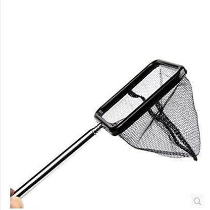 Stainless Steel Fishnet Square Extendable Fish Net High Density Fishnet Applicable to Aquarium Black 1 Pcs Attractive and Fashion