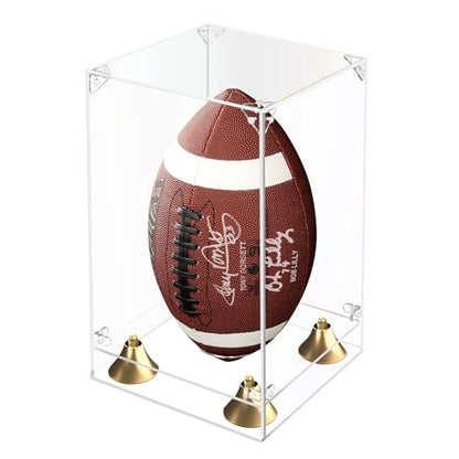 KOLIPI Football Display Case, Clear Acrylic Box 8x8x12.5 in - size: 8x8x12.5 inches