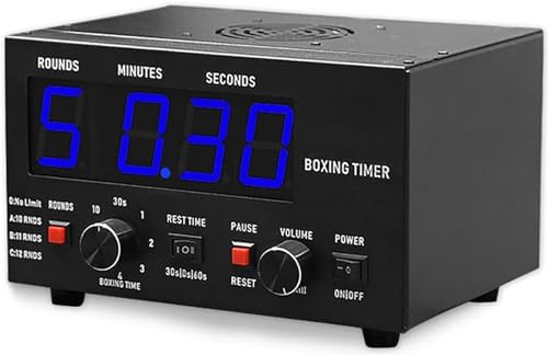 Boxing Interval Timer, Gym Timer Gym Clock, Interval Timer, Workout Timer, Gym Clock Timer, Interval Timer for Muay Thai, MMA, Kickboxing, Boxing, Martial Arts,Blue - color: Blue