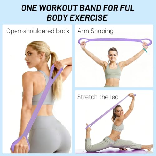 Figure 8 Exercise Bands,8 Shaped Resistance Band,Set of 3 Resistance Bands
