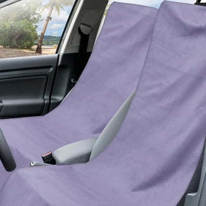 Hahafelt 2 Pack Car Seat Towel Cover with Storage Bag, Gray - style: Gray