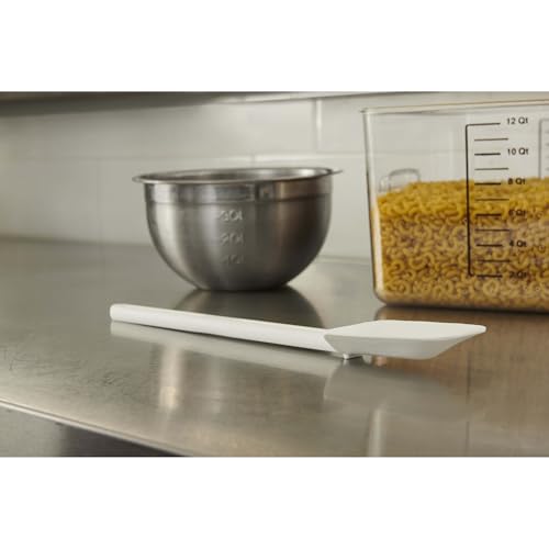 Rubbermaid Commercial Products Cold Temperature Spoon Spatula, Dishwasher Safe, 16.5 Inch, White, Clean-Rest Design, for Resturant/Home Cooking/Baking - size: 16.5 Inch, style: Spoon Spatula