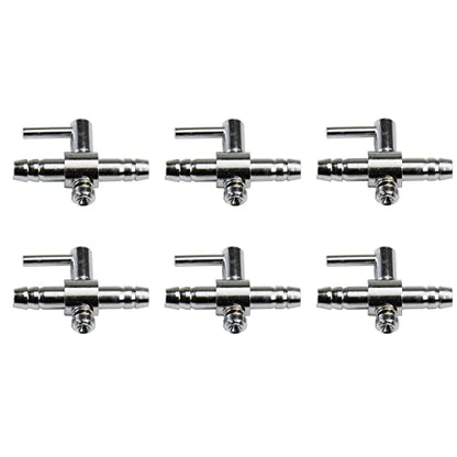 AQUANEAT Aquarium Control Valve, Metal Stainless Steel Gang Valve, Air Flow Distributor Splitter for Air Pump