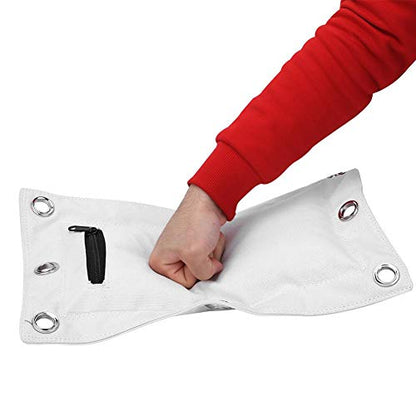 Wing Chun Wall Target, Canvas Punch Empty Sand Bag Target with Zipper Wing Chun Striking Target Wall Mounted Striking Sand Bag for Boxing Muay Thai Sanda