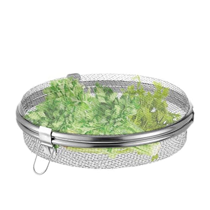 Food Drying Fish Net – Stainless Steel Mesh Rack, Round Hanging Dry Nets | Foldable Multi Layer Air Drying Baskets, Breathable Fly Proof Organizers for Fish, Fruits, Herbs, Vegetables and Outdoor