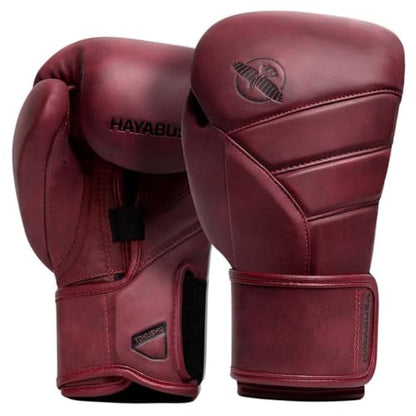 Hayabusa T3 LX Leather Boxing Gloves - color: Crimson, size: 16oz