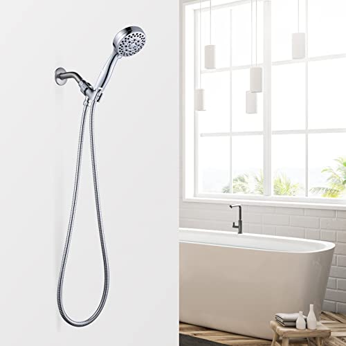 Chrome Finished Shower Hose, 79 Inch SUS 304 Stainless Steel Extra Long Handheld Shower Head Hose for Pet Bathroom Cleaning - color: Chrome, size: 79inch