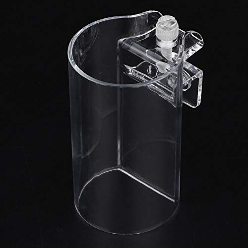 Pssopp Aquarium Fish Feeder, Transparent Acrylic Floating Food Circle Feeding Station