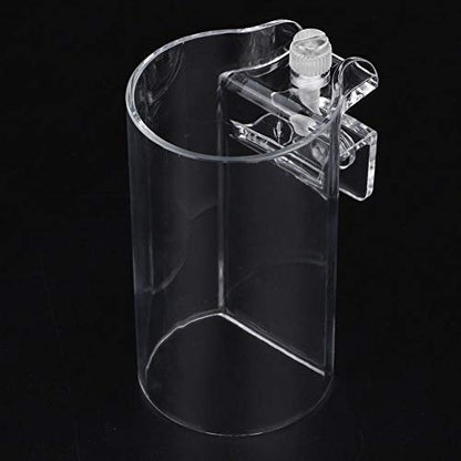 Pssopp Aquarium Fish Feeder, Transparent Acrylic Floating Food Circle Feeding Station
