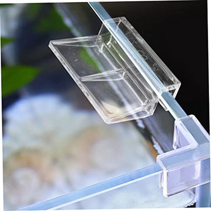 10pcs Transparent Fish Tank Cover Support Racks Easy to Install Aquarium Bracket for Secure Lid Holding Acrylic Material for Various Aquariums