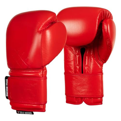Title Boxing Ko-Vert Training Boxing Gloves - color: Red, size: 12 oz