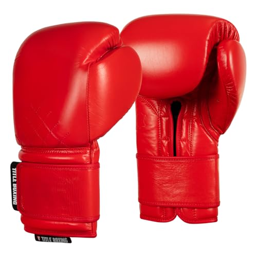Title Boxing Ko-Vert Training Boxing Gloves - color: Red, size: 14 oz