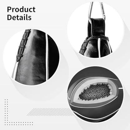Double End Boxing Ball with Adjustable Chain, Pu Leather Punching Bag for Speed Reflex Training in MMA, Boxing, Fitness
