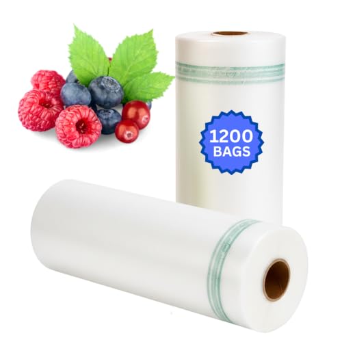 Retail Bags Direct Clear Produce Roll - 1200 Bags - 18"x24" – HDPE - 12 Microns - Natural Color - for Food Storage, Grocery Use, Small Business, Reusable Produce, Kitchen Supply, Packaging