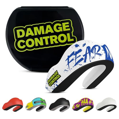 DAMAGE CONTROL Extreme Impact Sports Mouth Guard w/Case – Fear None - color: Fear None, size: Adult