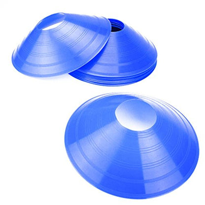 Crown Sporting Goods Set of 12 Soft Plastic Field Disc Cones - color: Blue