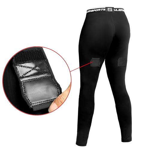 EALER Men’s Cut‑Resistant Compression Hockey Pants with Bio‑Flex Protective Cup – Jock Briefs for Men & Boys - color: Hcp200-boys, size: Large