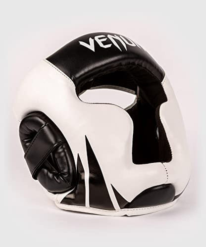 Venum Challenger Kids Headgear - color: Black/White, size: Large-Extra Large