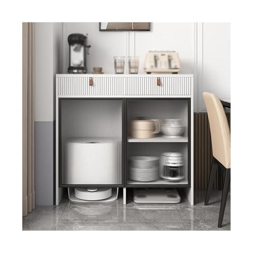 Sweeper Organizer Sweeper Shelf Storage Cabinet Living Room Small House Put Fish Tank Shelf(White,1m)