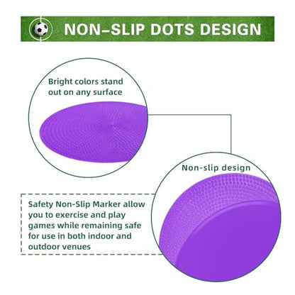 Poly Spots Spot Markers 4.72 Inch & 9 Inch Multicolor Floor Dots - style: 4.72inch 60 pcs