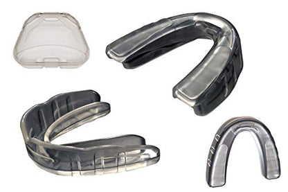 Boil and Bite Mouth Guard (Youth & Adult) SA Custom Fit Sport Mouthpiece for Basketball, Karate, Martial Arts, Wrestling, MMA (Free Case Included!) - size: Adult - Ages 11 & Above, style: 2-pack