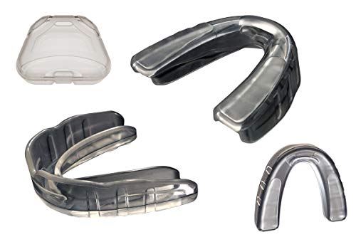Boil and Bite Mouth Guard (Youth & Adult) SA Custom Fit Sport Mouthpiece for Basketball, Karate, Martial Arts, Wrestling, MMA (Free Case Included!) - size: 1 Adult +1 Youth, style: 2-pack