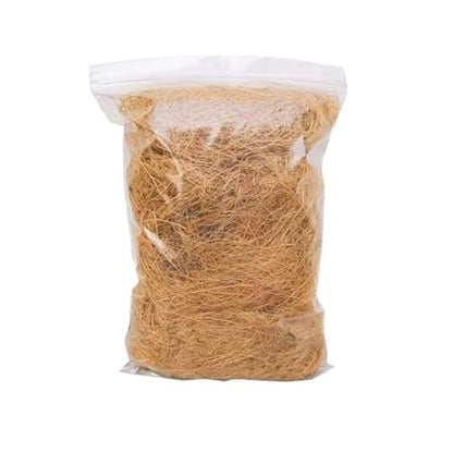 Long Coconut Husk Fiber Mulch Silk for Orchids Clean Coconut Shell Moss Covering 0.22 Pounds - size: 100 grams/0.22 pounds