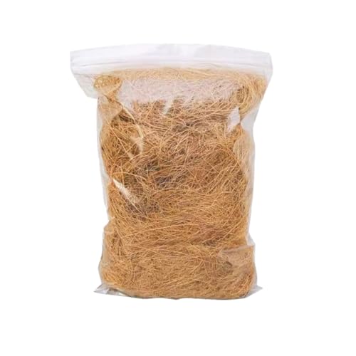 Long Coconut Husk Fiber Mulch Silk for Orchids Clean Coconut Shell Moss Covering 0.22 Pounds - size: 100 grams/0.22 pounds