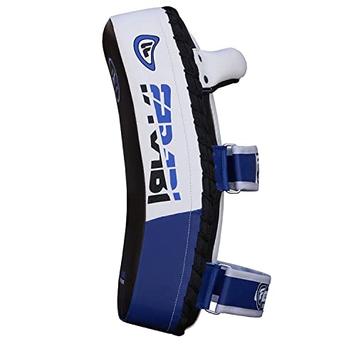 Farabi Thai Pad Training Kick Pad Curved Coaching Pad Kicking Mix Martial Arts x 1 Single Unit - color: Blue