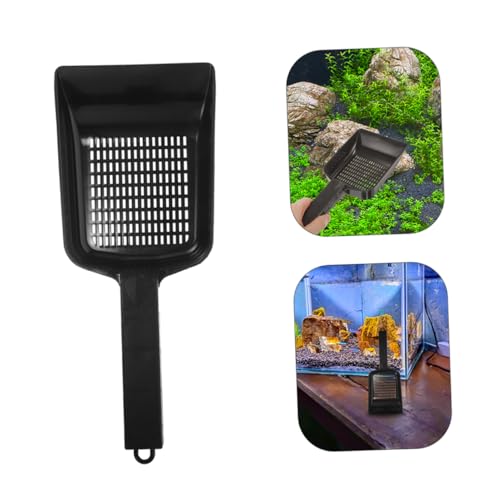 KICHOUSE 2pcs Fish Tank Gravel Cleaning Shovel Aquarium Sand Scoop for Effortless Maintenance Lightweight Design for Freshwater and Aquariums