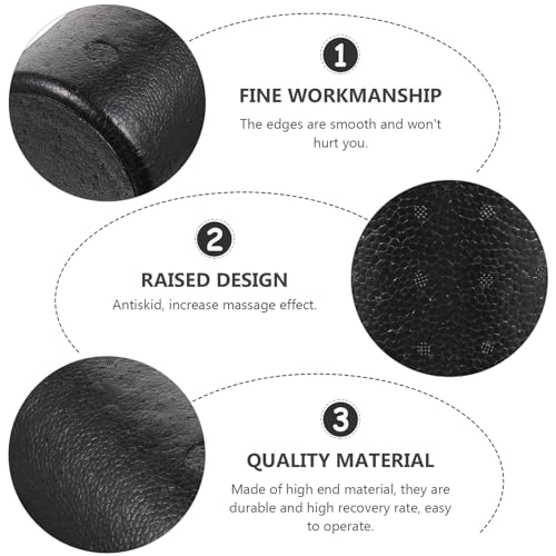 Premium High-Density Foam Yoga Roller for Muscle and Deep Tissue Massage Foam Roller for Neck Back Legs Arms and Feet Multi-Functional Exercise and Physical Therapy Tool (15x45cm)