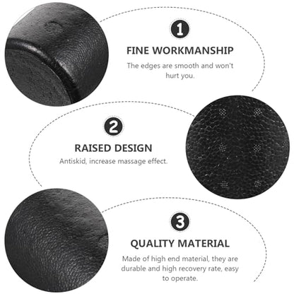 Premium High-Density Foam Yoga Roller for Muscle and Deep Tissue Massage Foam Roller for Neck Back Legs Arms and Feet Multi-Functional Exercise and Physical Therapy Tool (15x45cm)