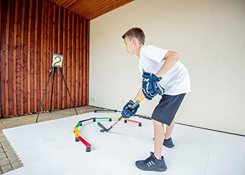 Hockey Revolution Lightweight Stickhandling Training Aid, Equipment for Puck Control, Reaction Time and Coordination - style: MY ENEMY LIT