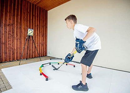 Hockey Revolution Lightweight Stickhandling Training Aid, Equipment for Puck Control, Reaction Time and Coordination - style: MY ENEMY LIT