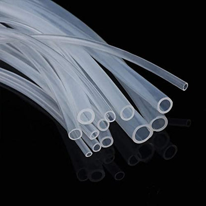 1mm ID Silicone Tubing, Food Grade 1mm ID x 2mm OD 3Feet Length Clear Tube High Temp Pure Silicon Hoses for Home Brewing Winemaking - size: 1mm x 2mm, style: 3 Feet Lenght