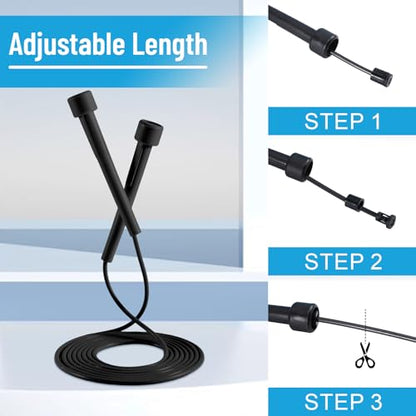 10 Pack Jump Ropes for Kids, Adjustable Jumping Ropes, 5 Colors