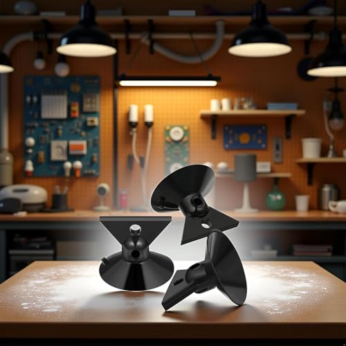 6 Pcs Black Light Bulb Suction Cup Removal Tool GU10 MR16 Lamp Changer Head NRS90-N20 Suction Cup Halogen Bulb Extractor Lighting Components for Mini Track Lights and More