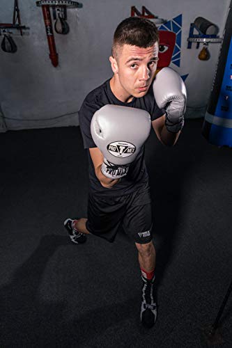 Pro Mex Pro Lace Training Gloves V 3.0 - color: Silver, size: 16 oz