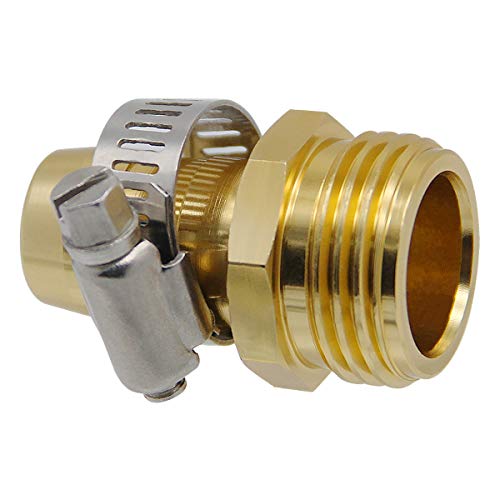Garden Hose Repair Connector with Clamps, Male and Female Garden Hose Fitting, 3 Set