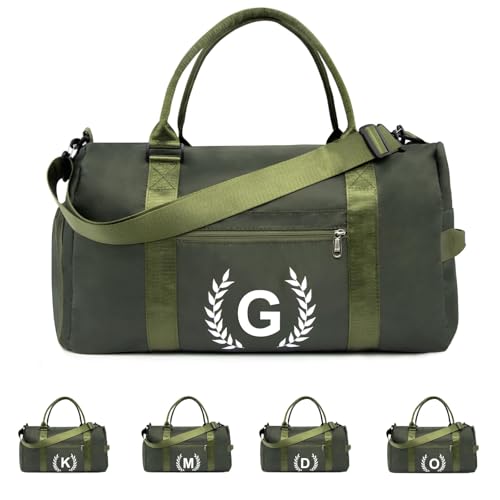 Gym Bag for Women, Personalized Duffle Bag with Shoe Compartment, Sports Bag for Yoga & Dance with Wet Pocket and Mat Strap