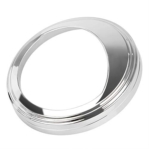 5 inch Speedometer Gauge Tank Mounted Cover Trim Ring Bezel Aluminum Chrome Compatible with Harley Electra Glide Deluxe Dyna Wide Glide - size: Chrome