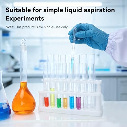 Dropper Pipettes - Disposable Pipettes Dropper for Accurate Liquid Transfer, Perfect for Essential Oils, Resin, Crafts, Labs - Plastic Pipette 20PCS