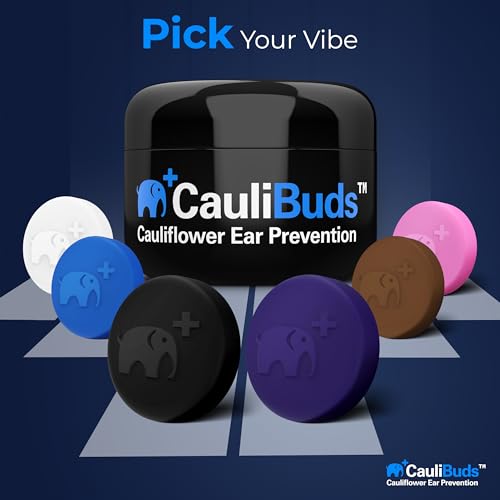 CauliBuds™ Cauliflower Ear Magnet - Premium Silicone Ear Magnets Cauliflower Ear - Pressure Earrings Magnetic Ears - Treatment in BJJ, Wrestling, MMA, & Rugby - Cauliflower Ear Draining Kit (Pink) - color: Pink