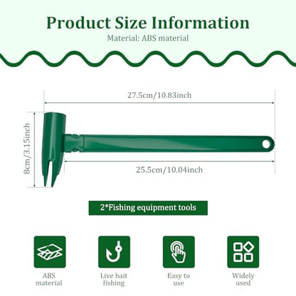 2Pcs Intelligent Live Bait Catcher Device, Quick and Precise Live Bait Holder Tool Cool Gadget for Fishing Angler Fishermen Beginner