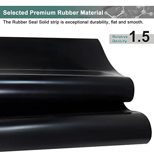 1/8" (.125") Neoprene Rubber Sheet Non-Slip Insulation Pads Black Rubber Padding Rubber Strip Roll, DIY Gaskets for Sealing,Protection, Abrasion, Supports (12" Wide X 60" Long） - size: 12" Wide X 60" Long